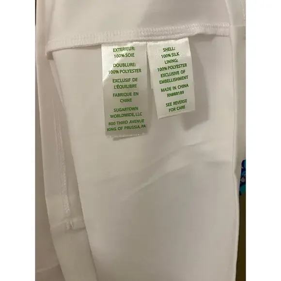 Lilly Pulitzer Sydney Silk Caftan Dress XS Blue Preppy Beach Resortwear - Picture 9 of 13